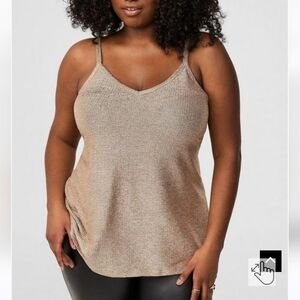 🆕️✨️ GOLD SHINE SPARKLE V-NECK TANK ✨️